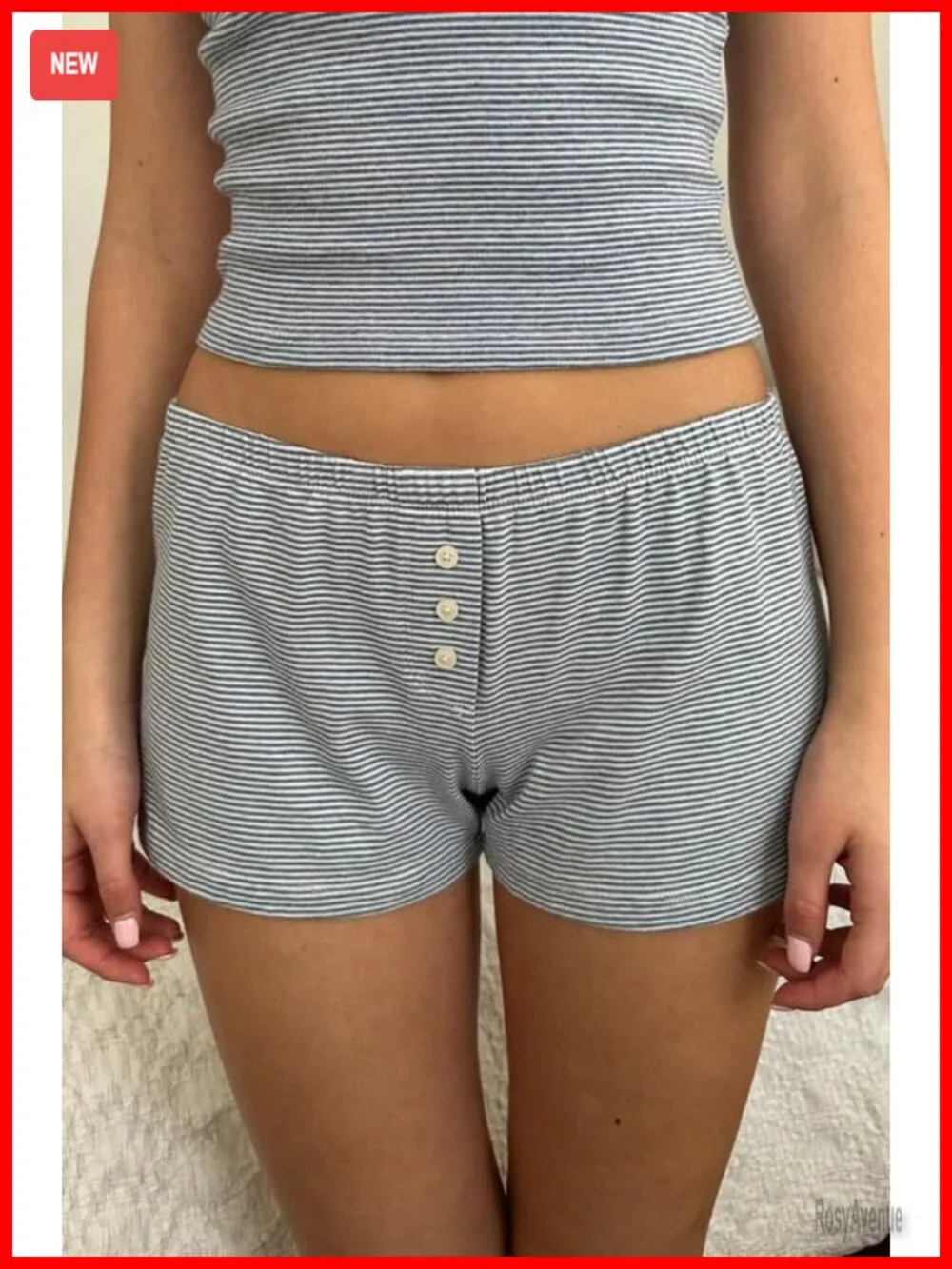 Women's 2 Piece Lace Cami Top & Shorts Pajama Set Sleeveless V Neck